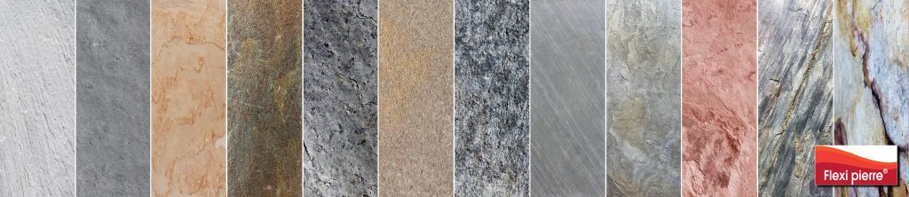 Flexi Pierre® stone leaf:  colors and textures, the original brand